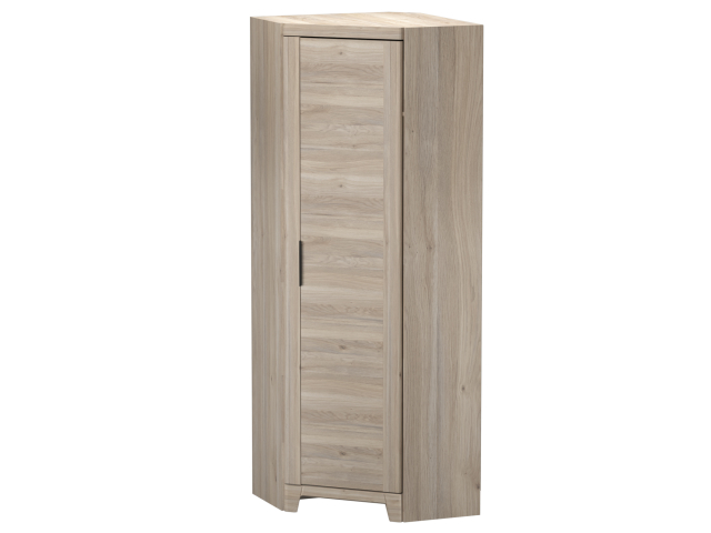 Шкаф для одежды угловой, дверь глухая, Юта (754*754*2100) Дуб Мария