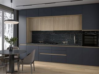 Кухня Женева Синий матовый Кухня Женева Синий матовый